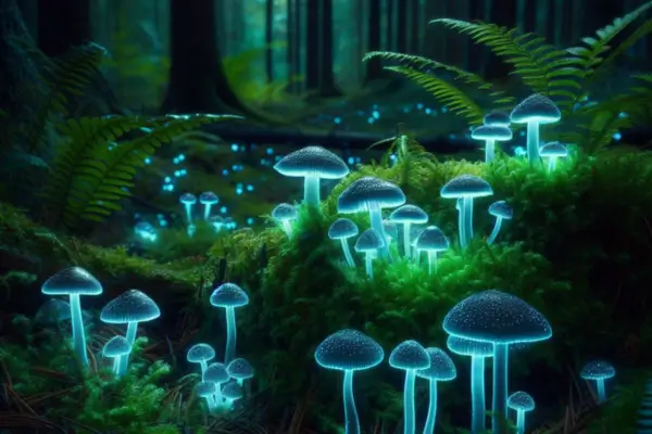 Cogumelos bioluminescentes