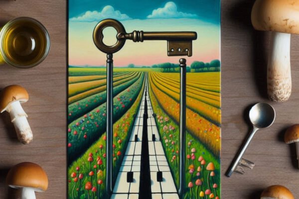 A magia dos cogumelos, nas obras de Rene Magritte, não é apenas visual, mas também conceitual, convidando-nos a refletir sobre o invisível e o surreal que permeia nosso mundo.