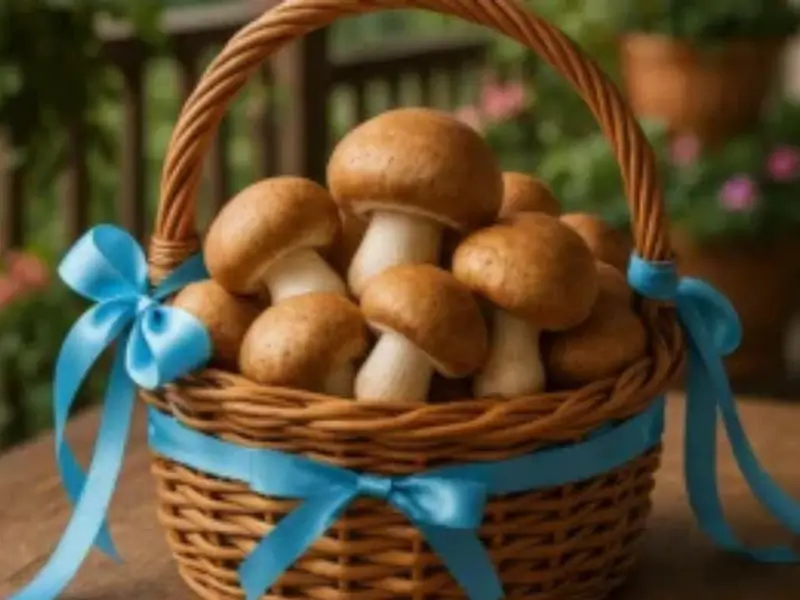 Cogumelos Agaricus Blazei.